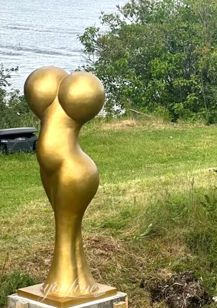 Abstract Bronze woman Sculpture