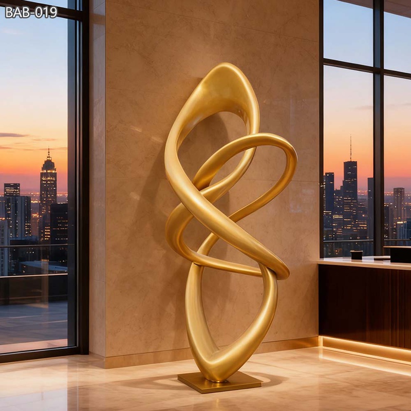 bronze abstract sculpture