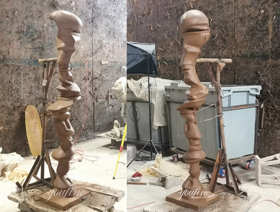 Bronze Tornado Sculpture clay model