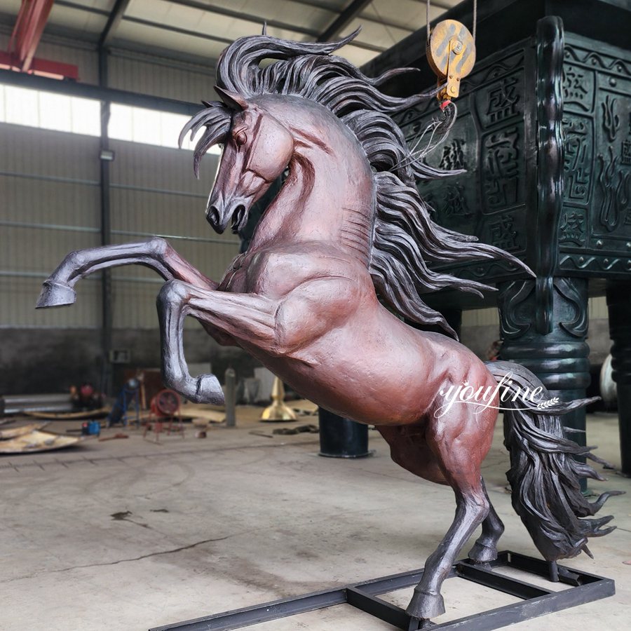 Garden Bronze Thoroughbred statue art
