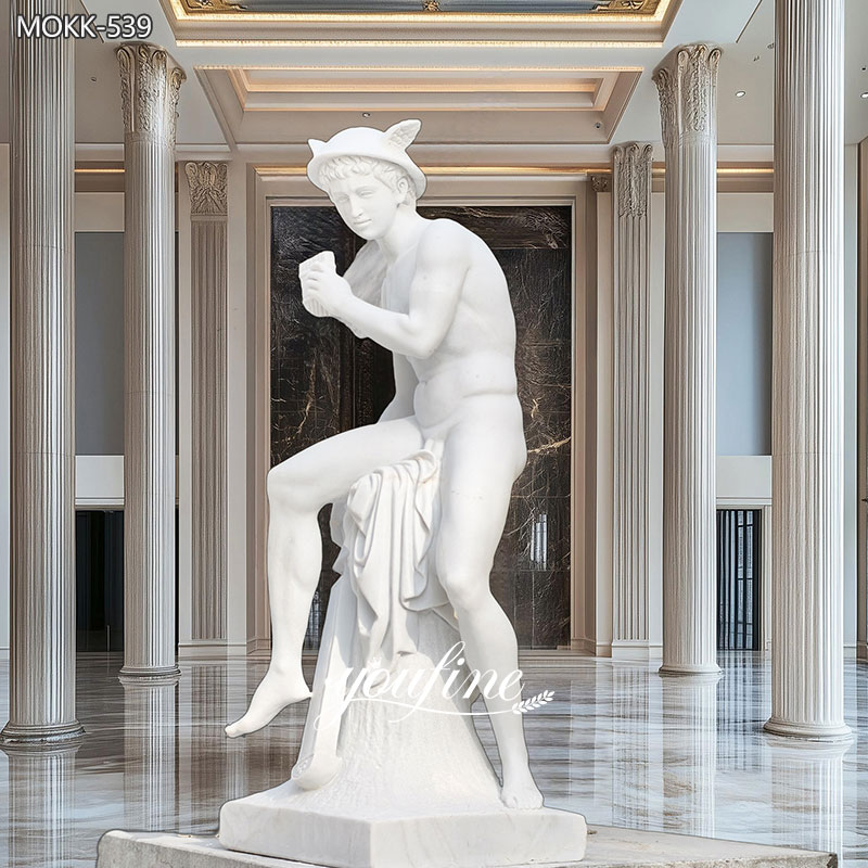 mercury marble Hermes statue