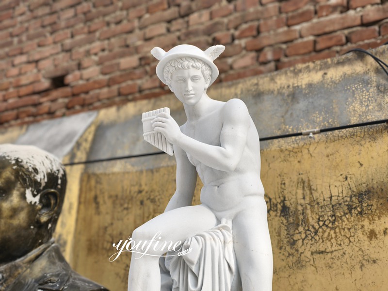 mercury marble Hermes statue replica