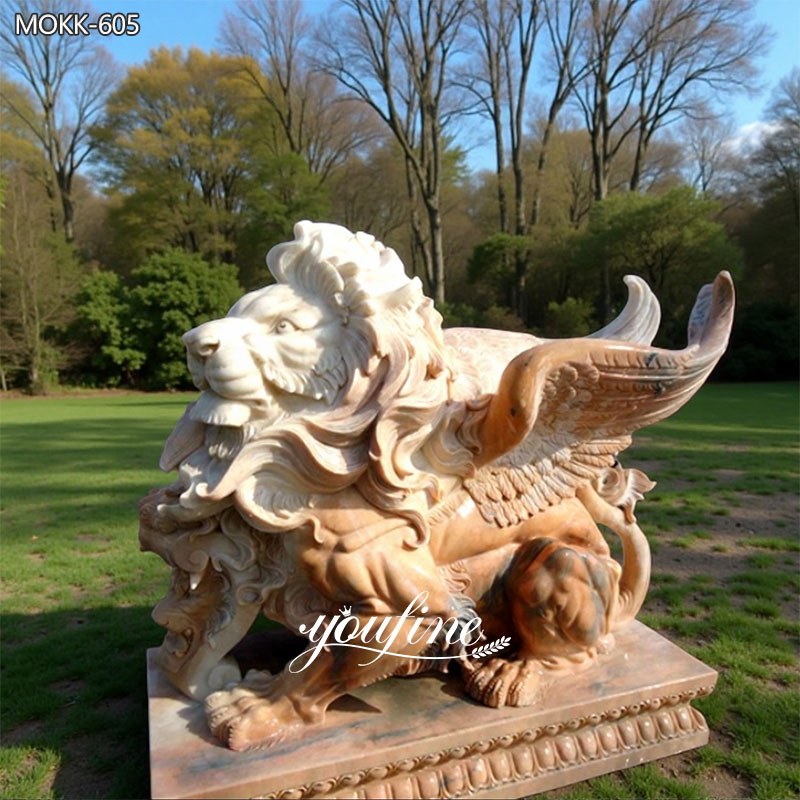 Marble Flying Lion Statue Supplier