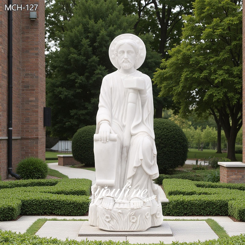 marble St. Anthony the Great statue