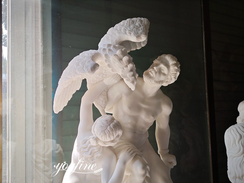 Prometheus Bound and the Oceanids Statue Replica detail