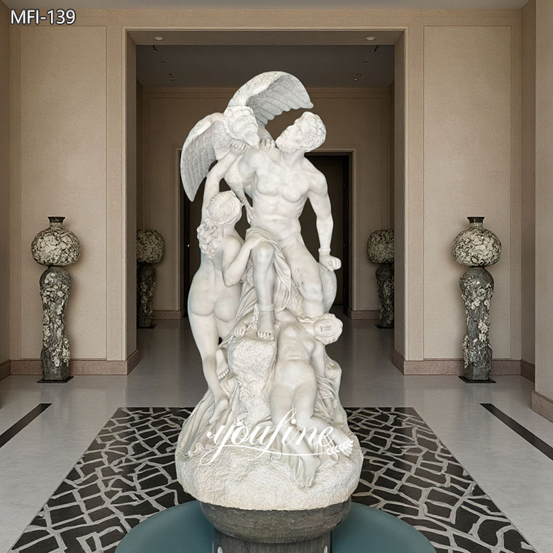 Prometheus Bound and the Oceanids Statue Replica