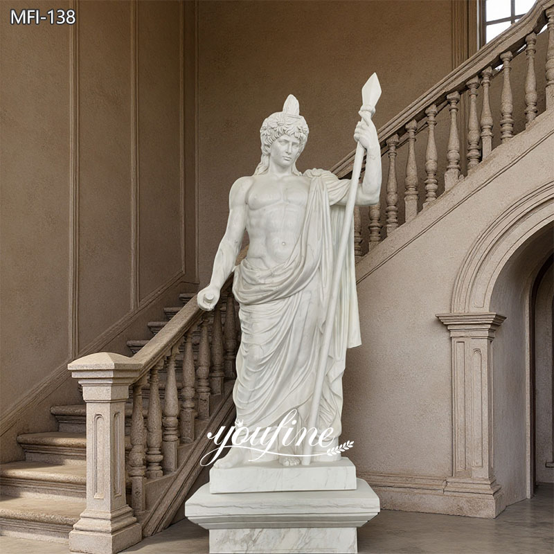 white Marble Statue of Antinous