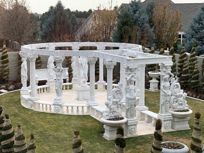 feedback of YouFine marble gazebo in Salt Lake City, Utah, USA