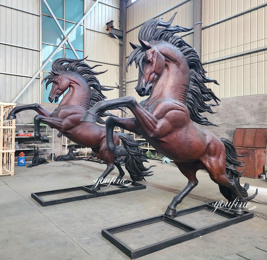 bronze thoroughbred statue art