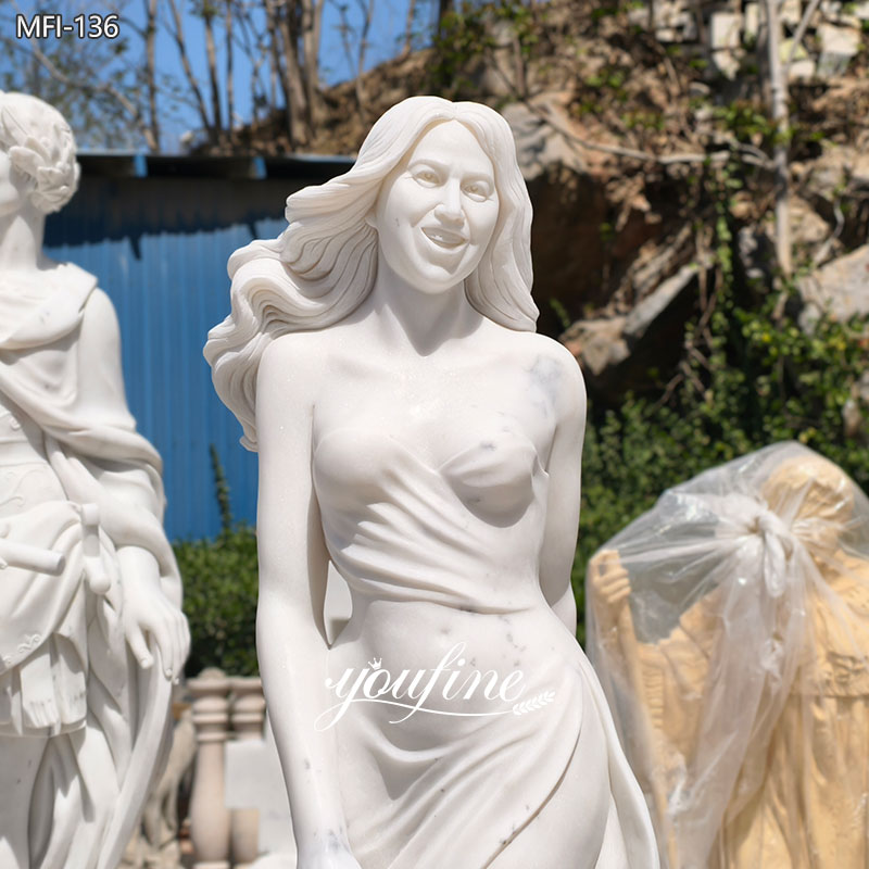 marble female statue detail