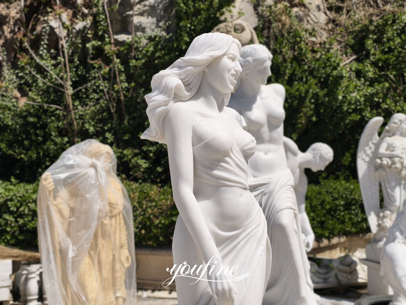 custom life size marble female statue