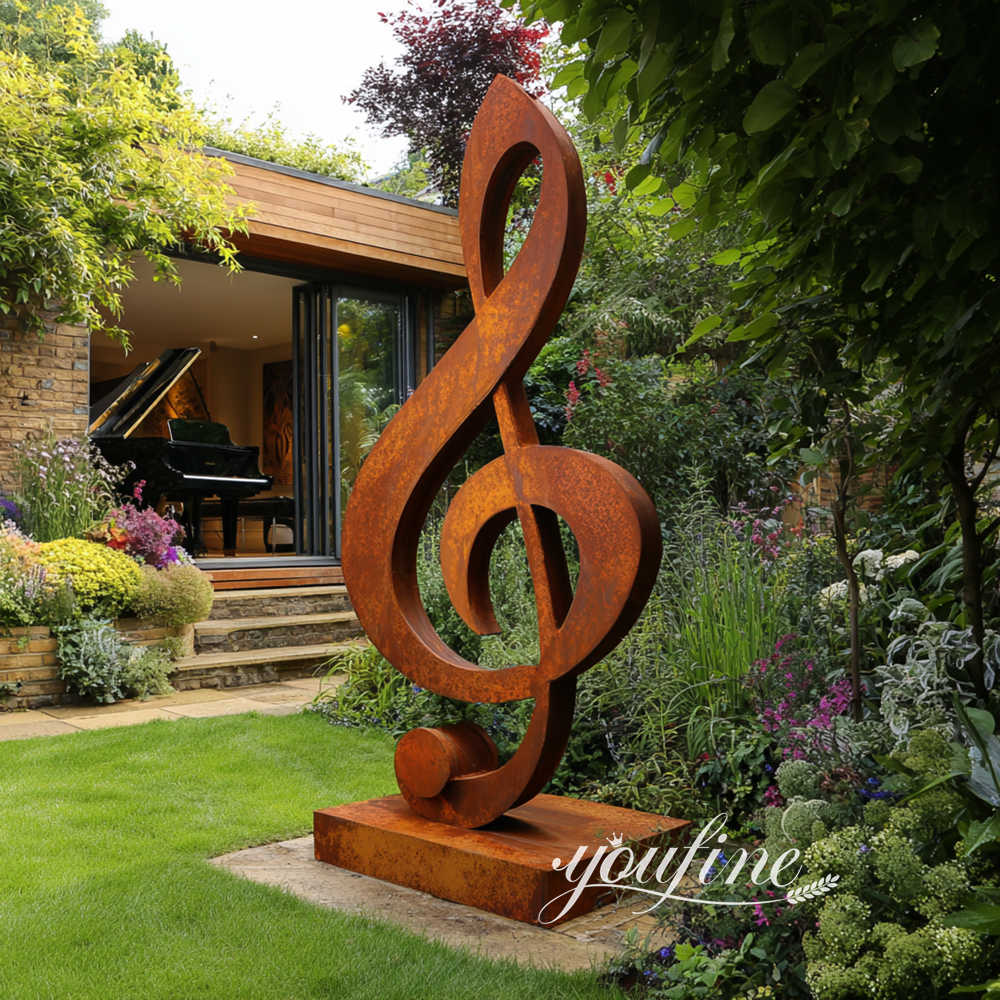 decorative music sculpture for garden decor