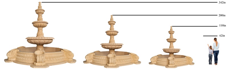 different-size-of-marble-fountain
