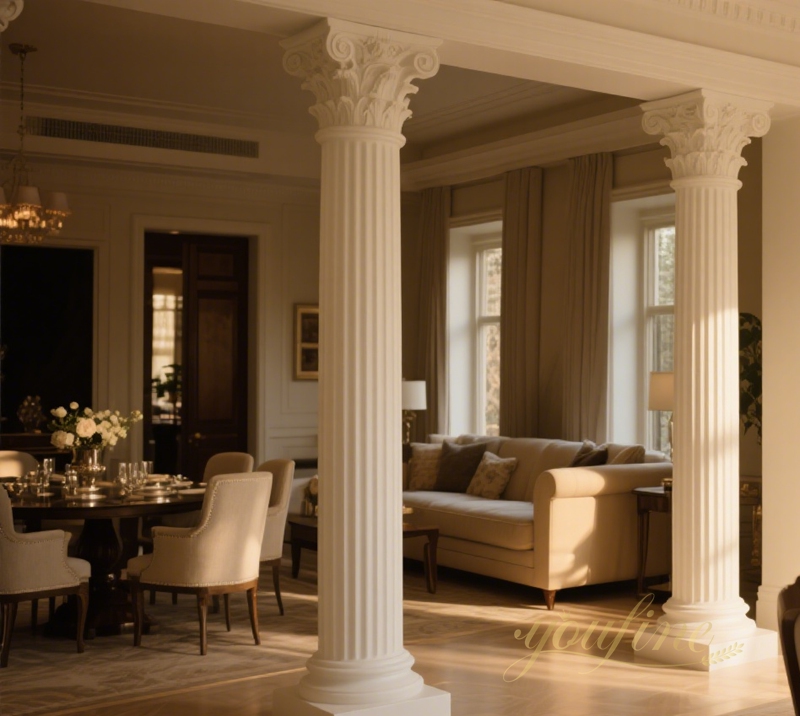 high quality marble column Define Open Spaces