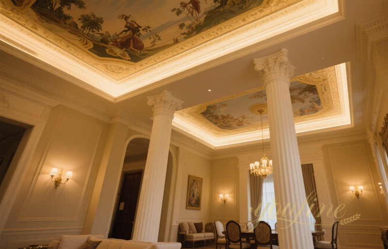 high quality marble column Define Open Spaces