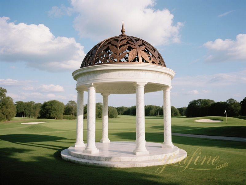 white marble gazebo