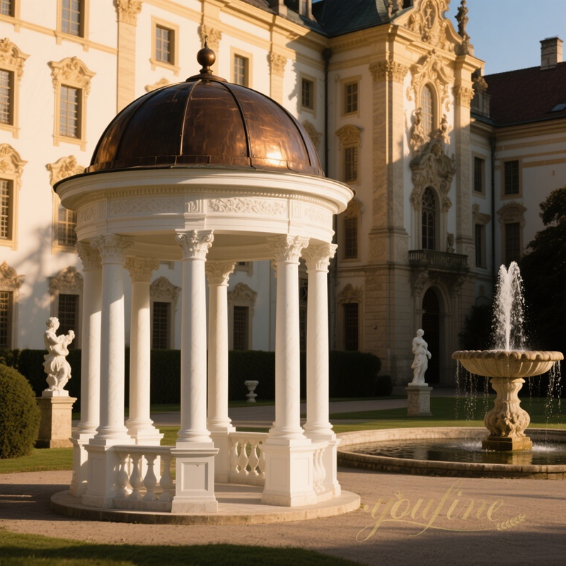 outdoor marble gazebo