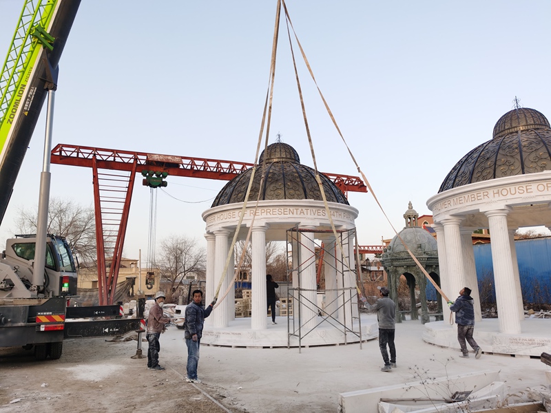 large marble gazebo for Golf courses in Australia installation