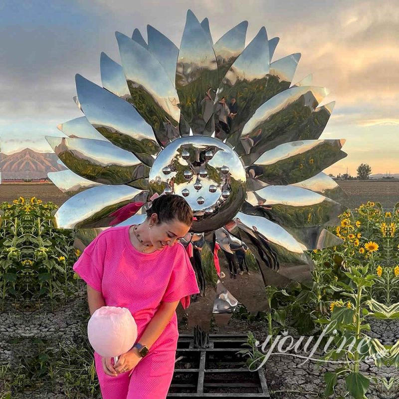 metal sunflower sculpture feedback