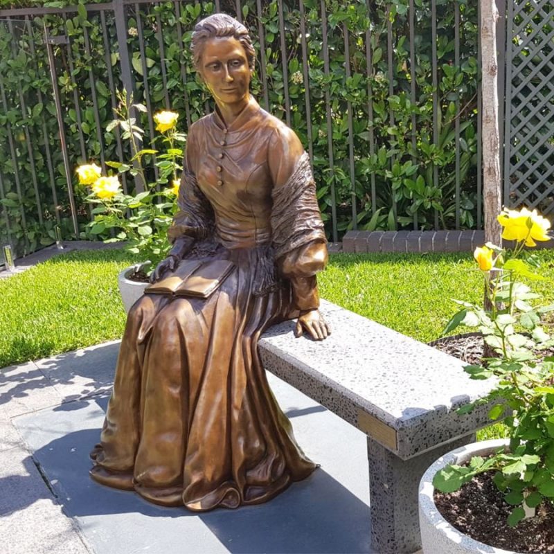 Life Size Sitting Catherine Mcauley Statue BCH-030