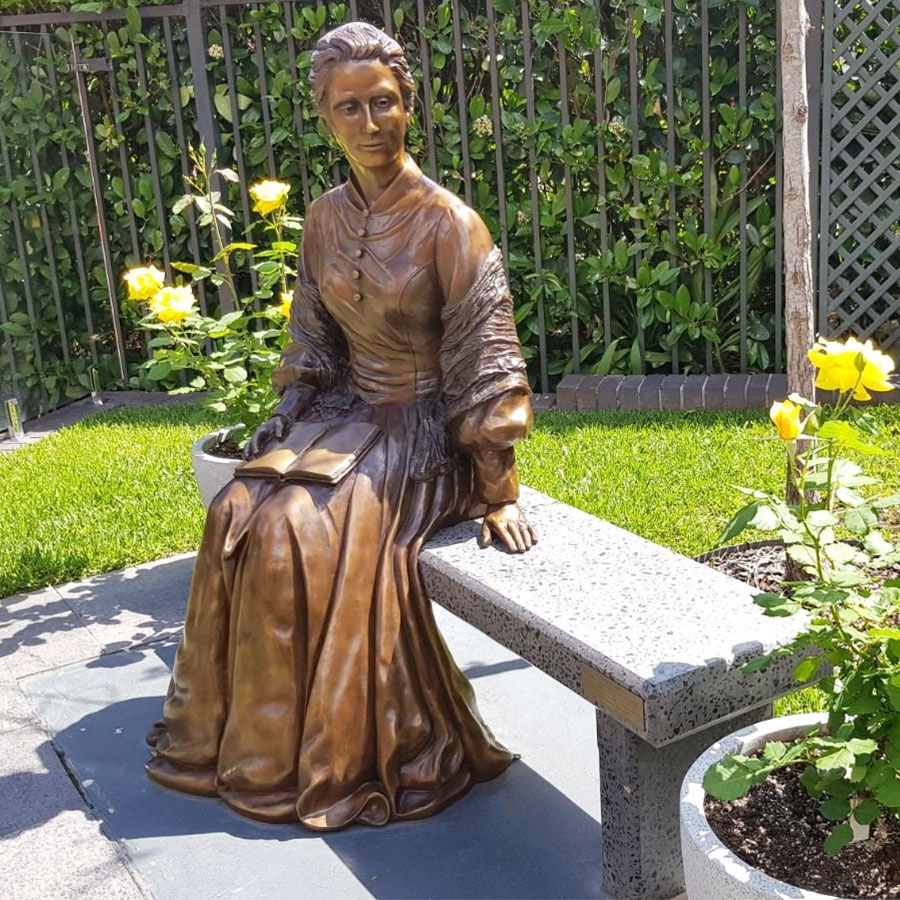 Life Size Sitting Catherine Mcauley Statue BCH-030