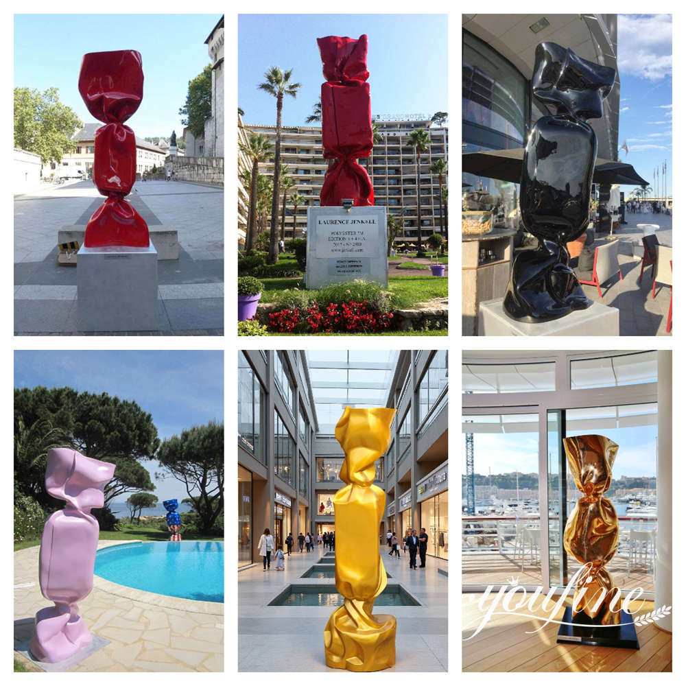 stainless steel candy sculpture applications