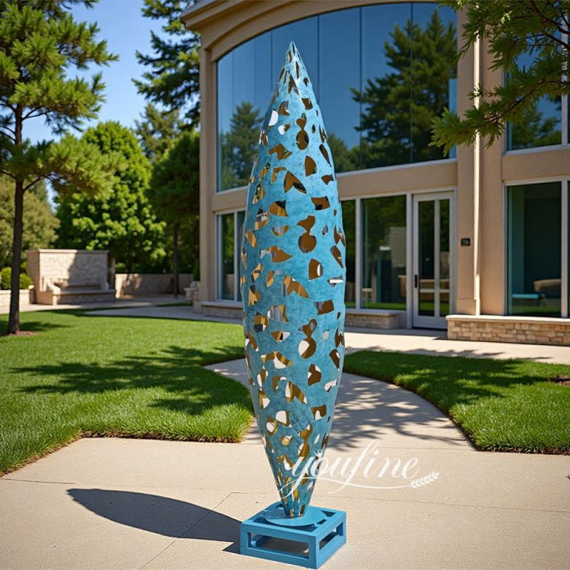 stainless steel comtemporary garden art sculpture