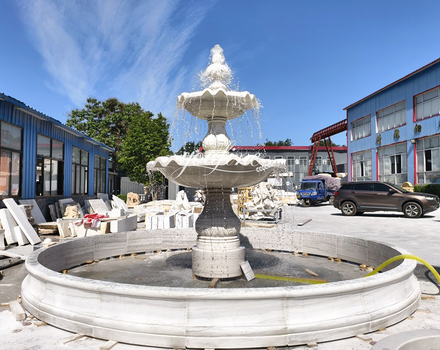 three-tiered fountain