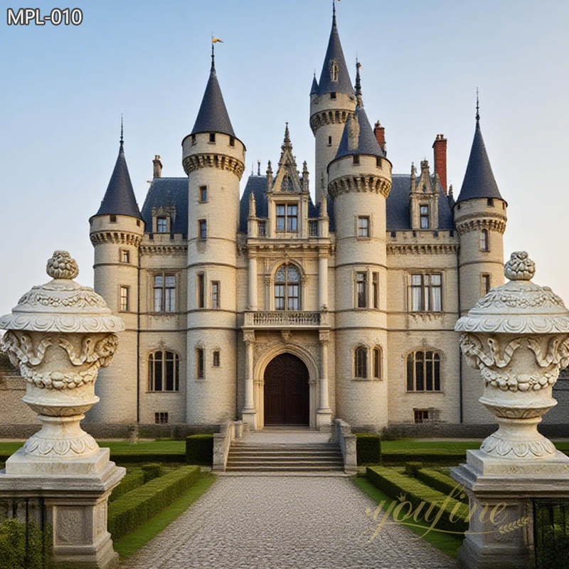 outdoor Beige Lidded Stone Planter