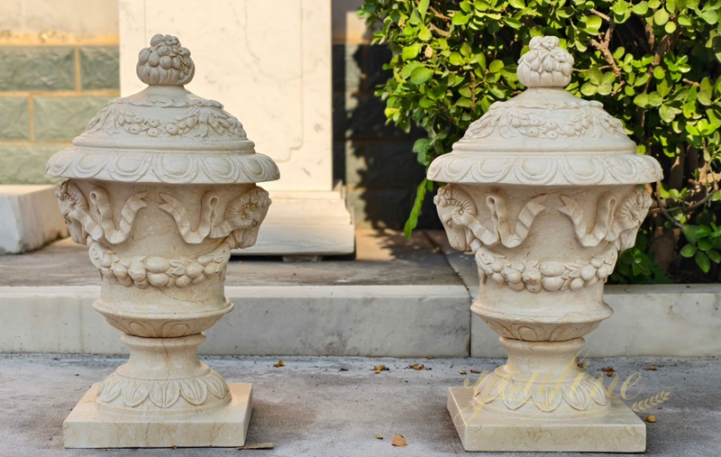 natural Beige Stone Planter