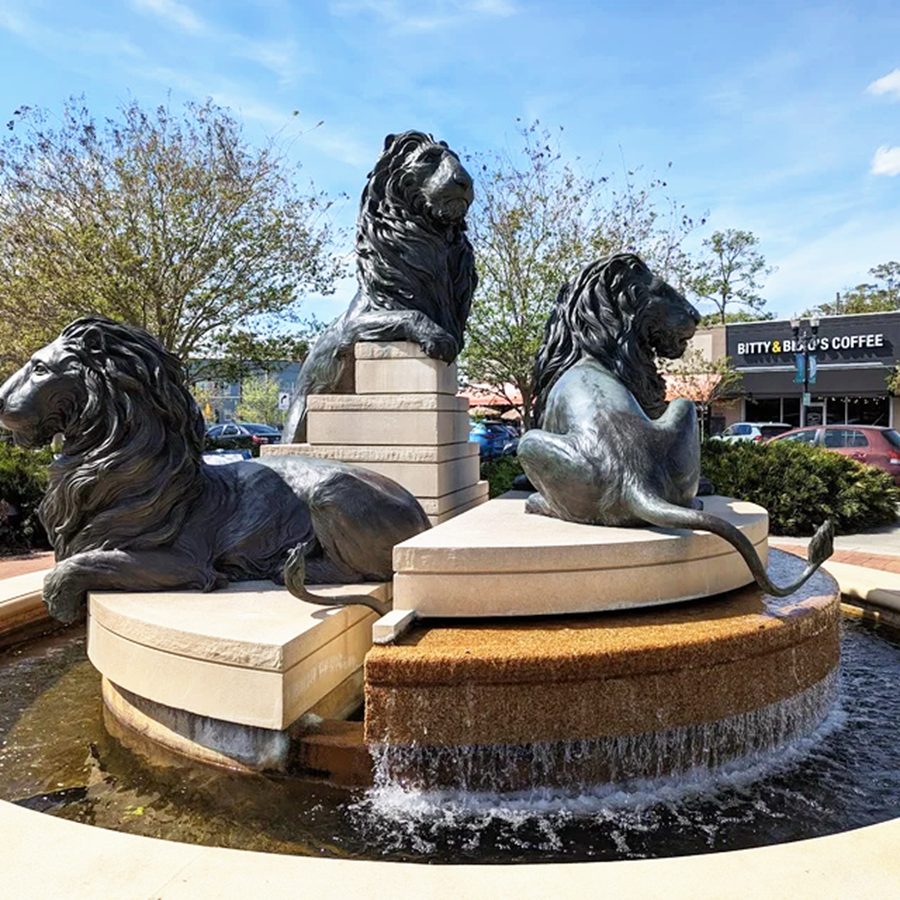 Bronze Lion Fountain