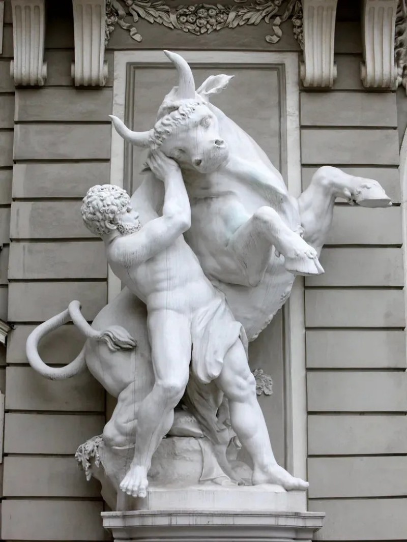 Hercules Capture the Cretan Bull