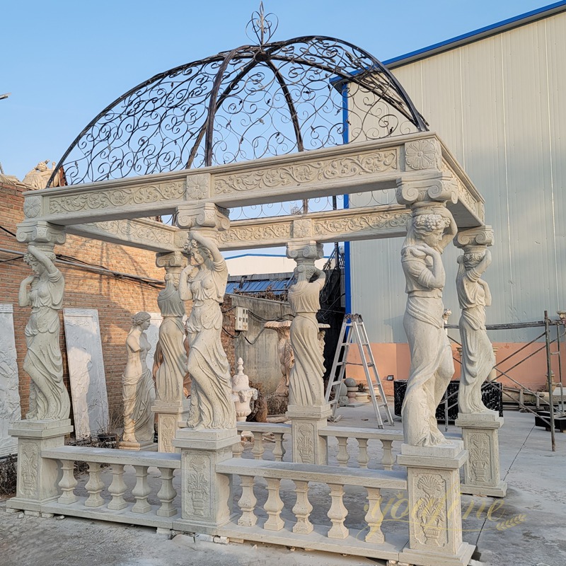 large Marble Ornato Italia Gazebo