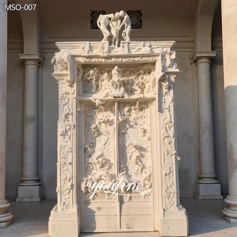 Famous Rodin Marble the Gates of Hell Sculpture MSO-007