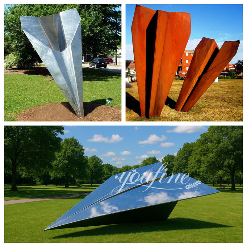 various Paper airplane sculptures