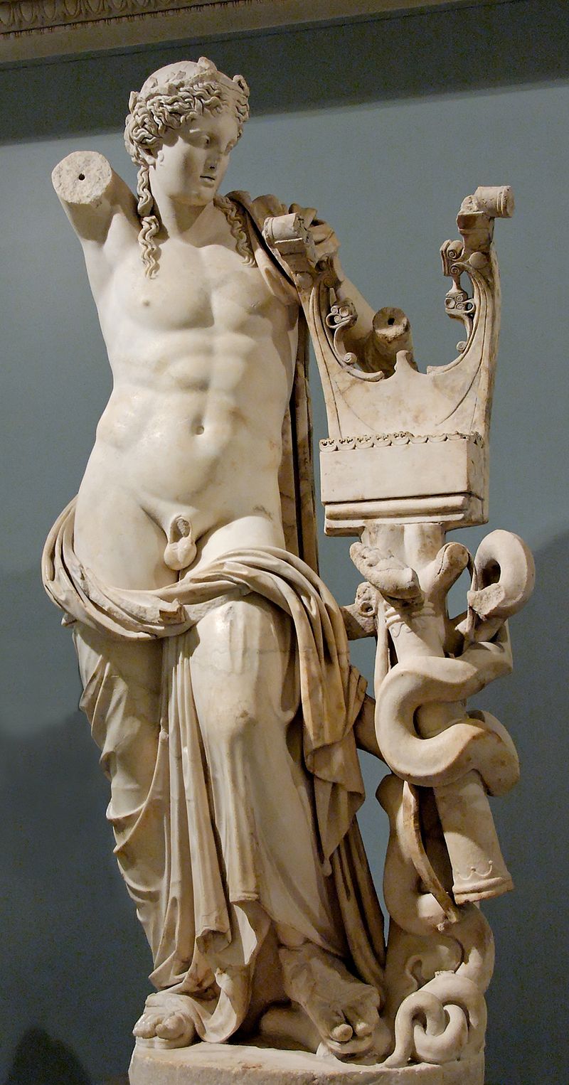 The Apollo of Cyrene on display