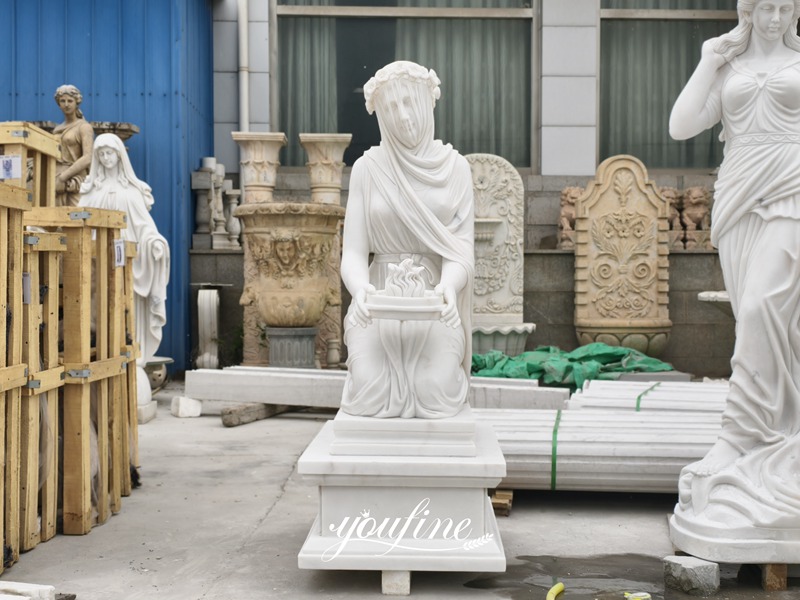 Veiled Vestal Statue