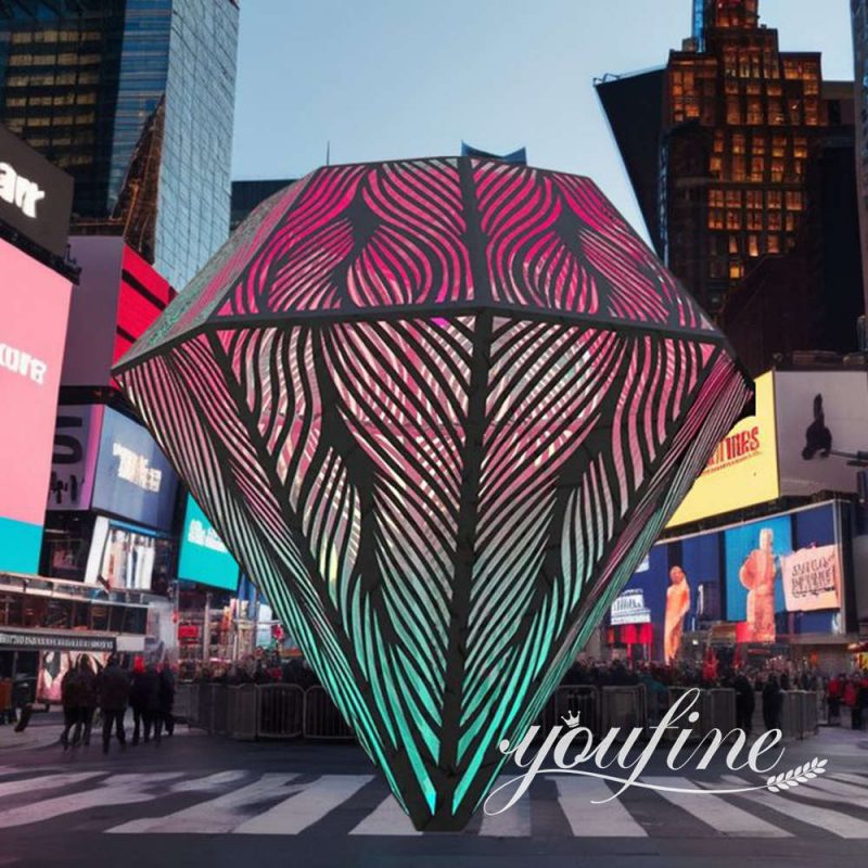 modern lighting diamond sculpture