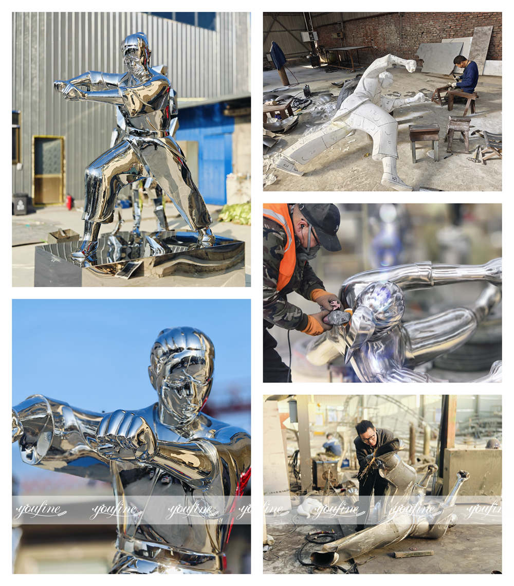 martial arts sculpture production process