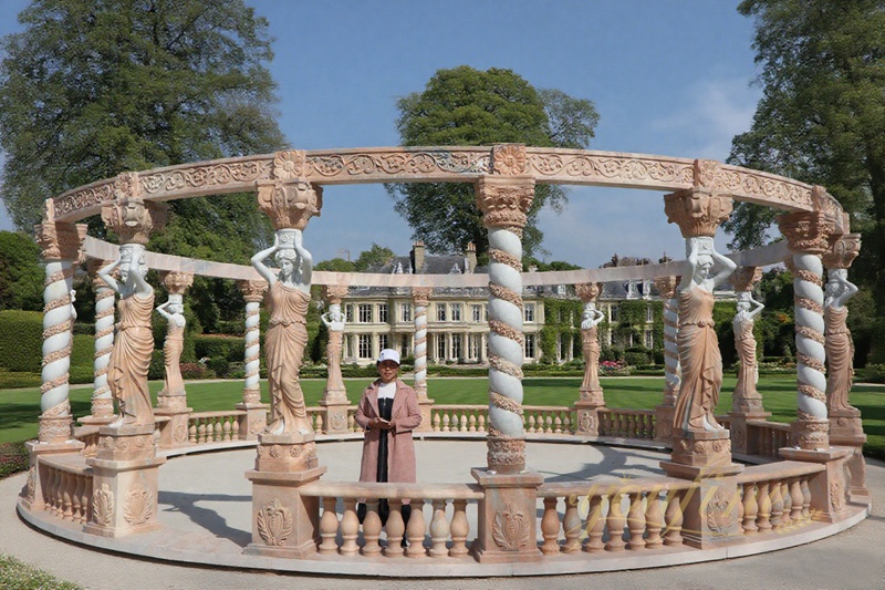 large natural Rosetta Marble Pavilion