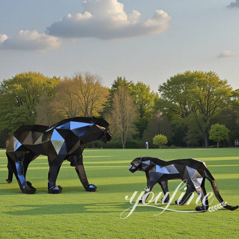 outdoor panther sculpture