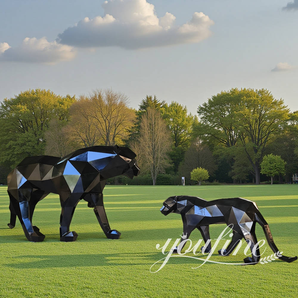 outdoor panther sculpture