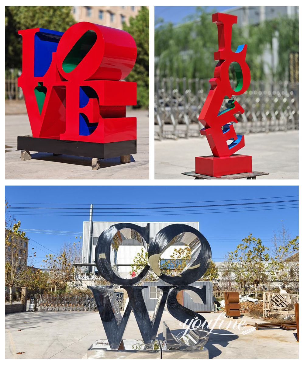 popular metal letter sculpture