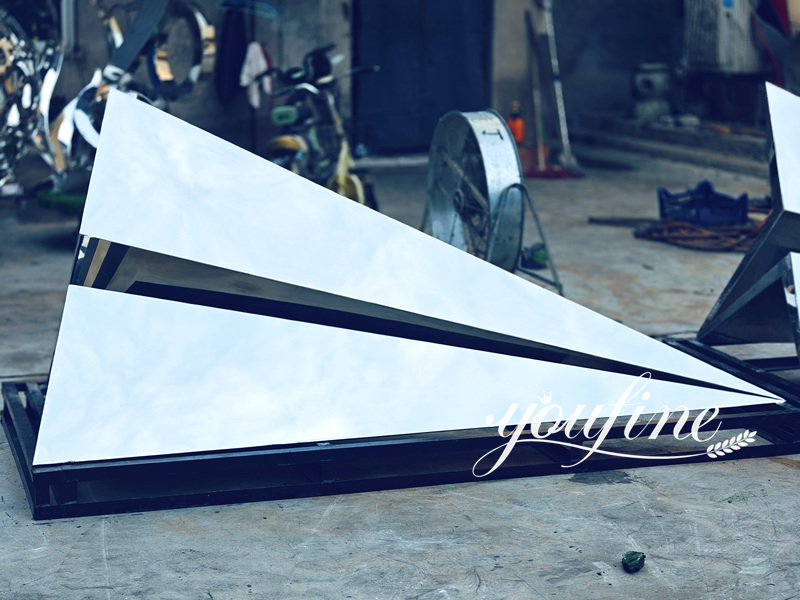 stainless steel paper airplane