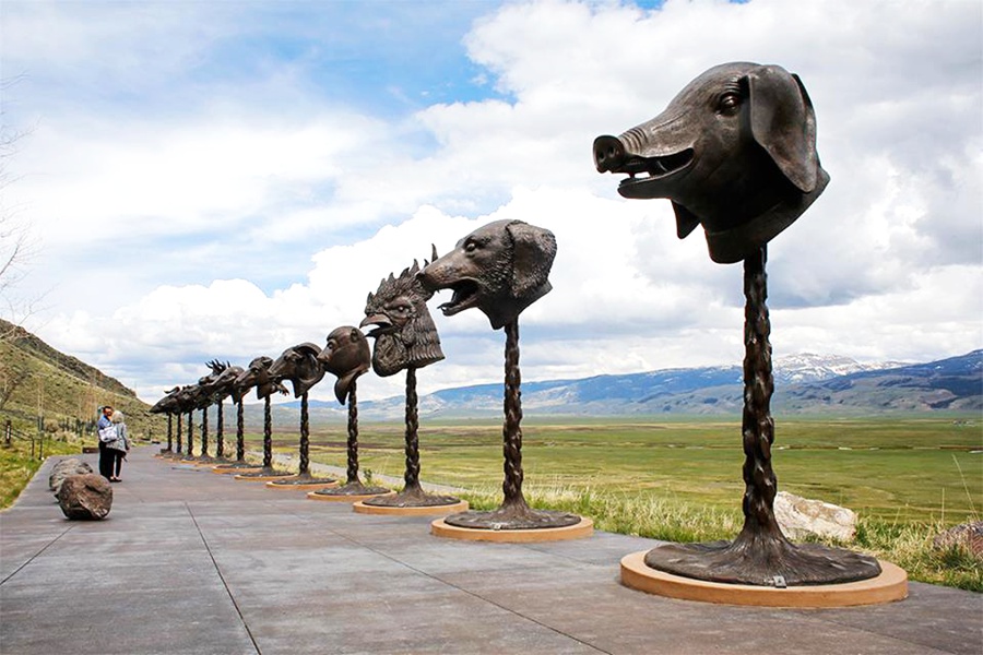 Ai Weiwei statue Zodiac Heads