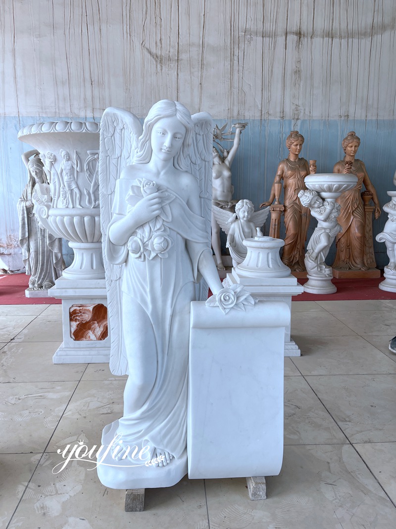 Standing Angel Headstone for sale