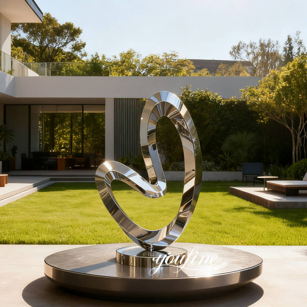 beautiful abstract sculpture for yard decor