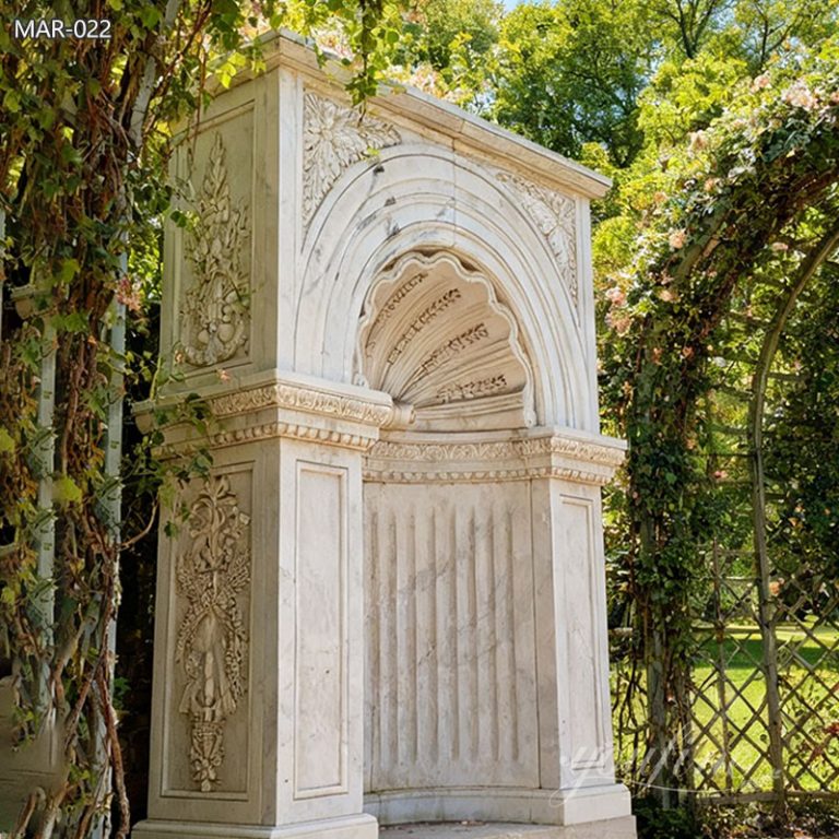 Hand Carved Marble Niche for Outdoor