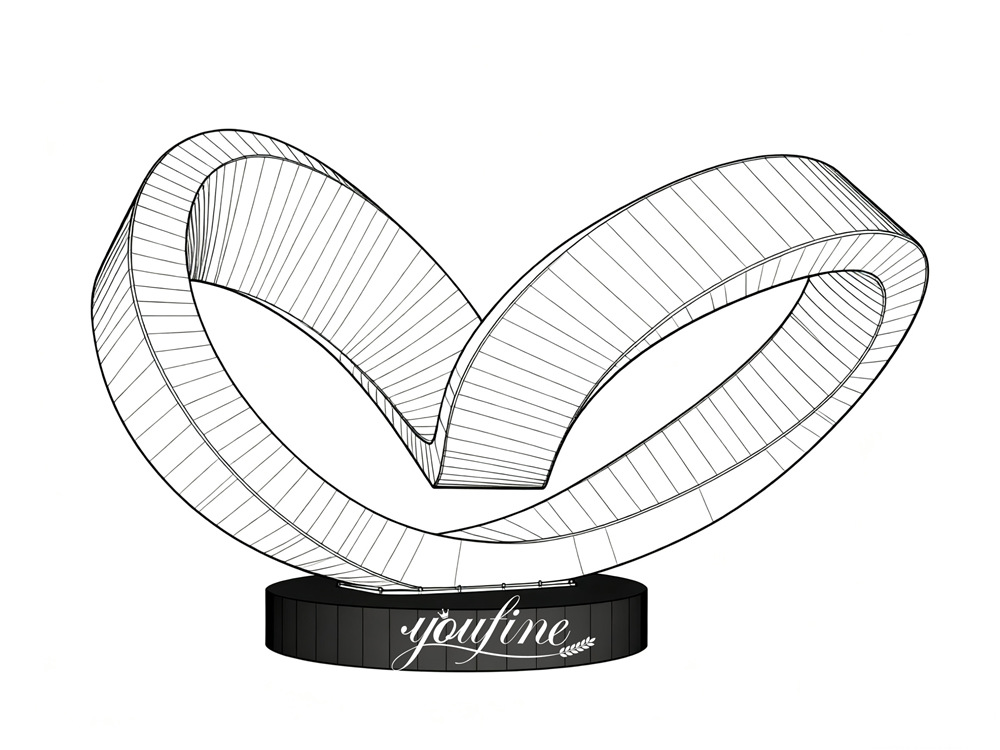 metal sculpture 3d drawing