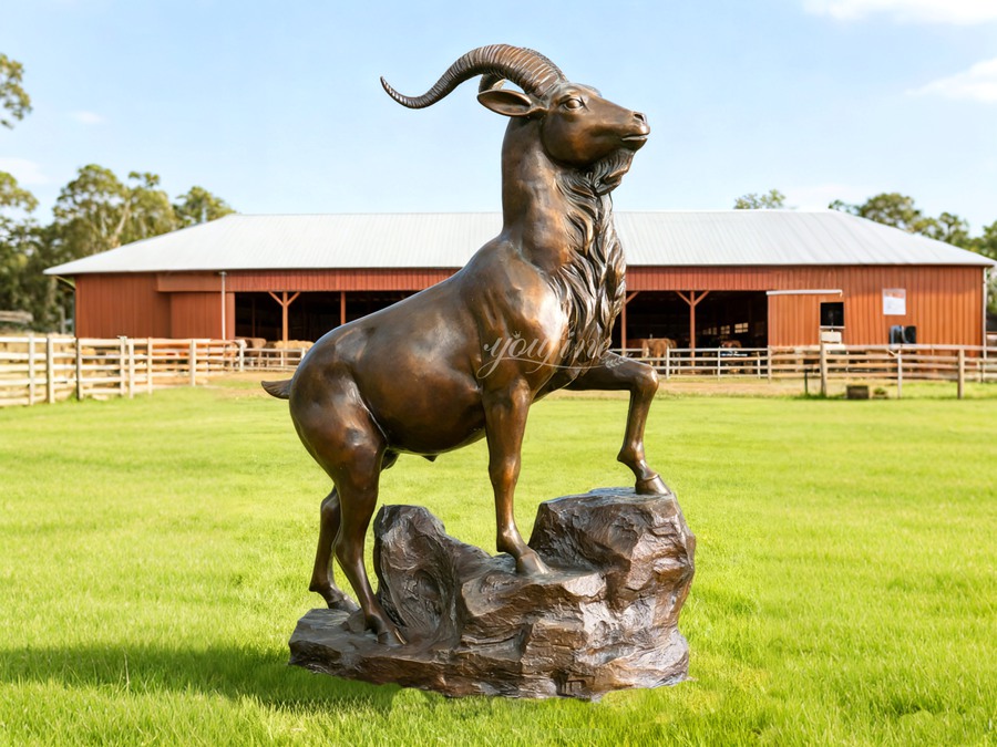 life size mountain goat statue